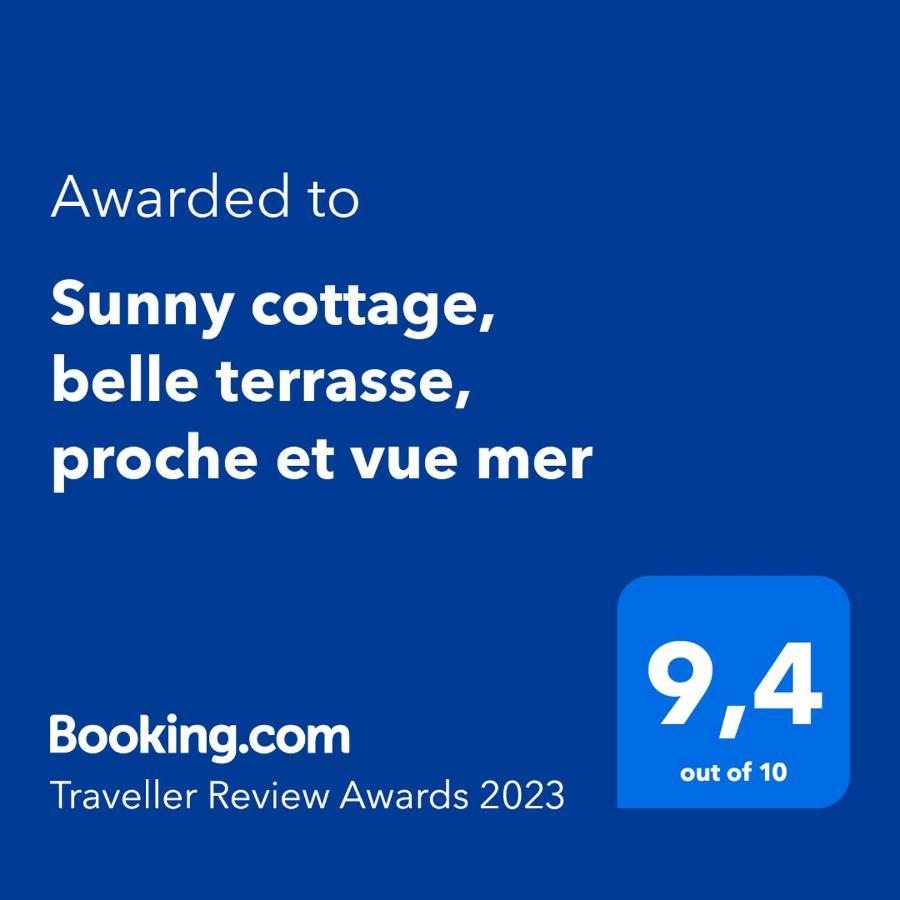 Sunny Cottage, Belle Terrasse, Proche Et Vue Mer Sainte-Luce Luaran gambar